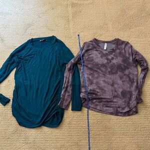 Athleta long sleeve tops medium and medium tall MT
